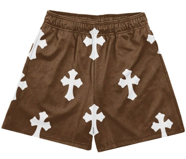 BROWN CH SHORTS